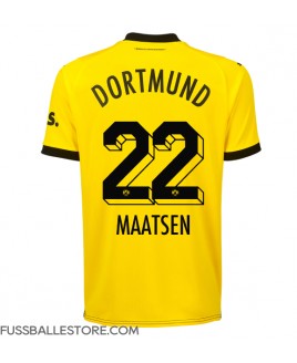 Günstige Borussia Dortmund Ian Maatsen #22 Heimtrikot 2023-24 Kurzarm